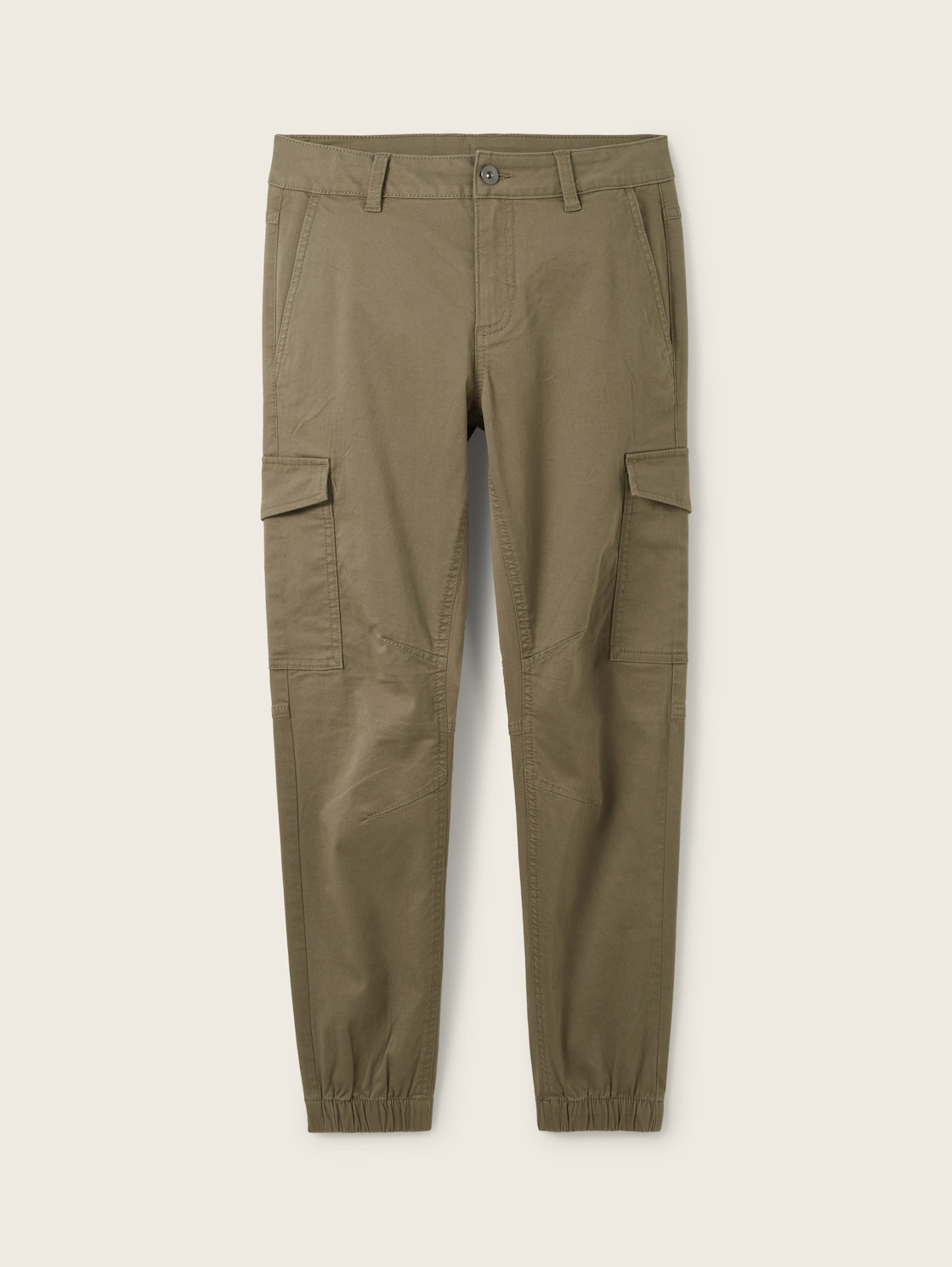 TOM TAILOR Jungen Cargo Hose, grün, Uni, Gr. 152 von Tom Tailor