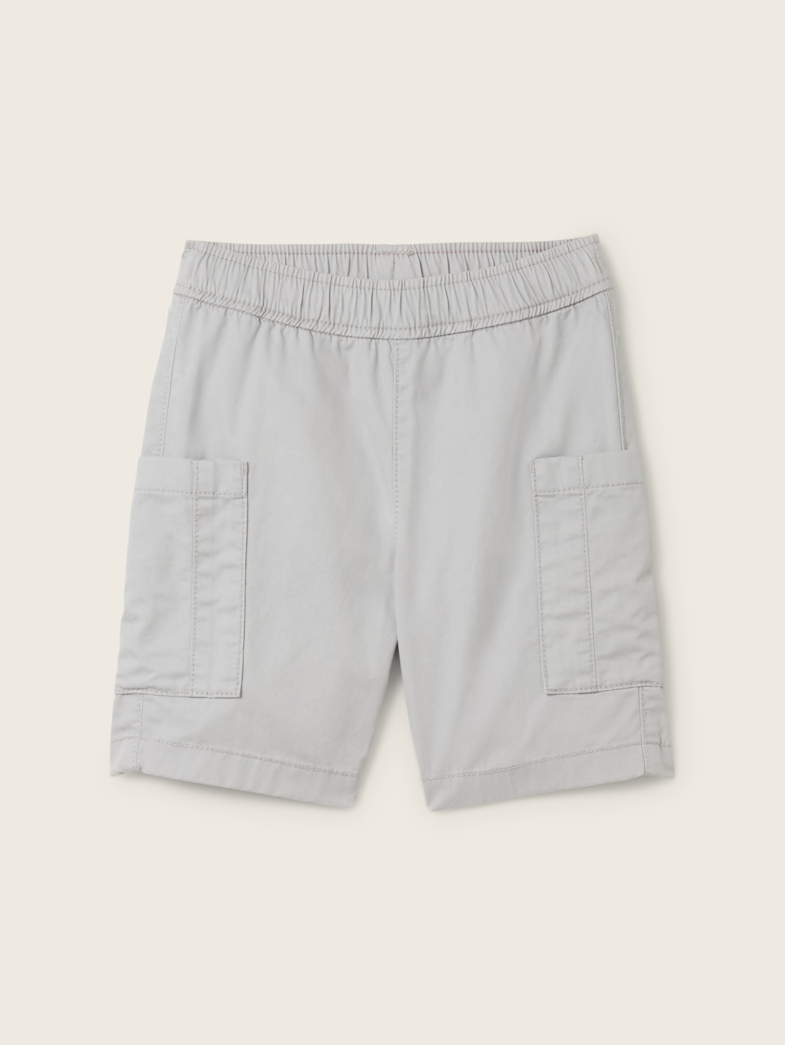 TOM TAILOR Jungen Cargo Shorts, grau, Uni, Gr. 104 von Tom Tailor