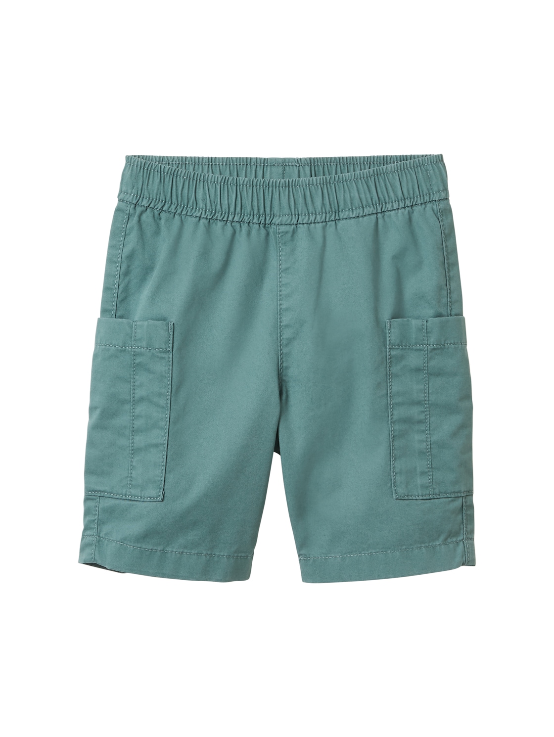 TOM TAILOR Jungen Cargo Shorts, grün, Uni, Gr. 134 von Tom Tailor