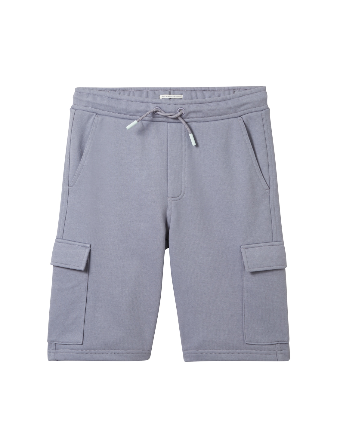 TOM TAILOR Jungen Cargo-Sweatshorts mit Bio-Baumwolle, grau, Uni, Gr. 164 von Tom Tailor