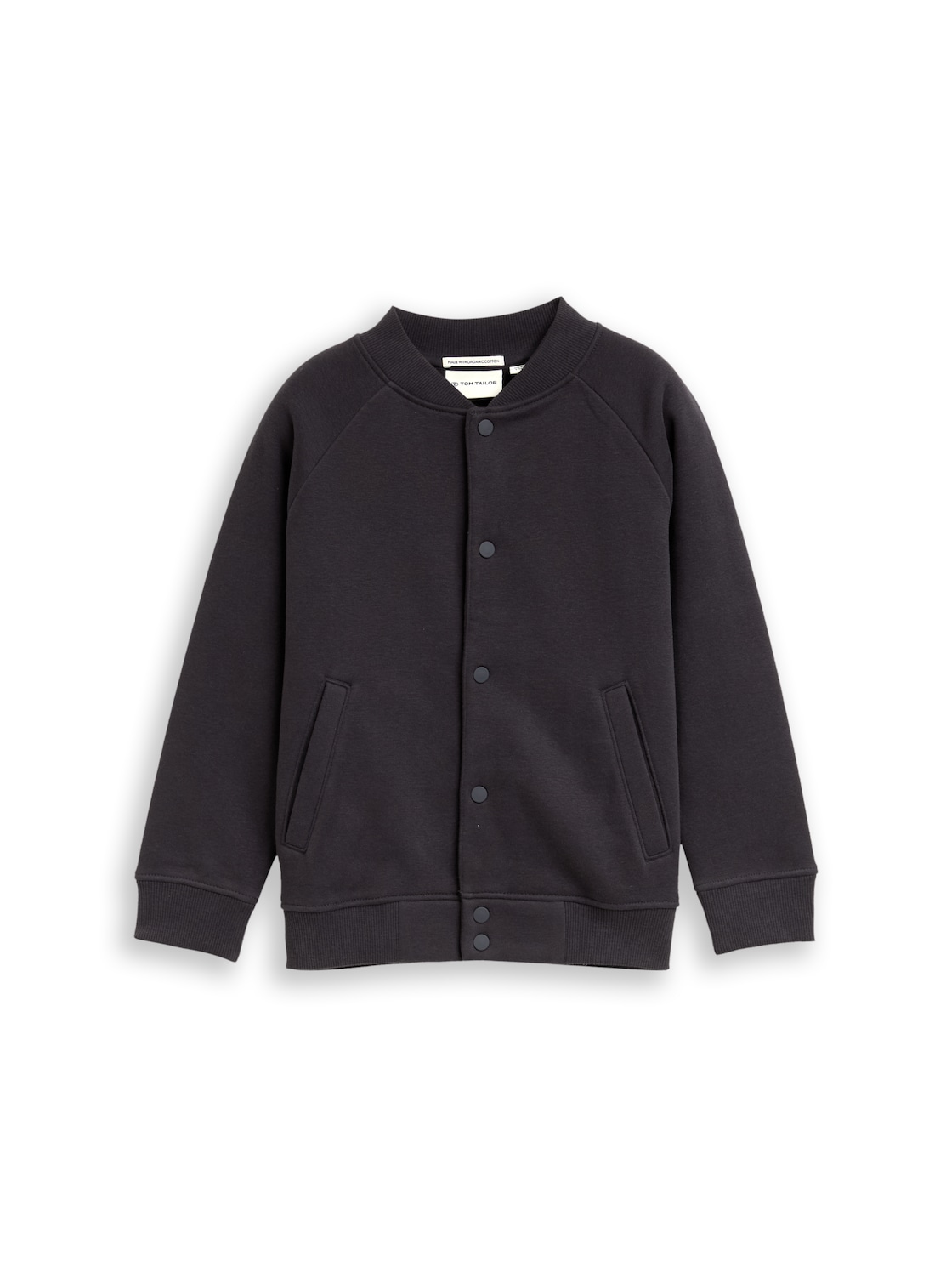 TOM TAILOR Jungen College Sweatjacke, grau, Uni, Gr. 92/98 von Tom Tailor