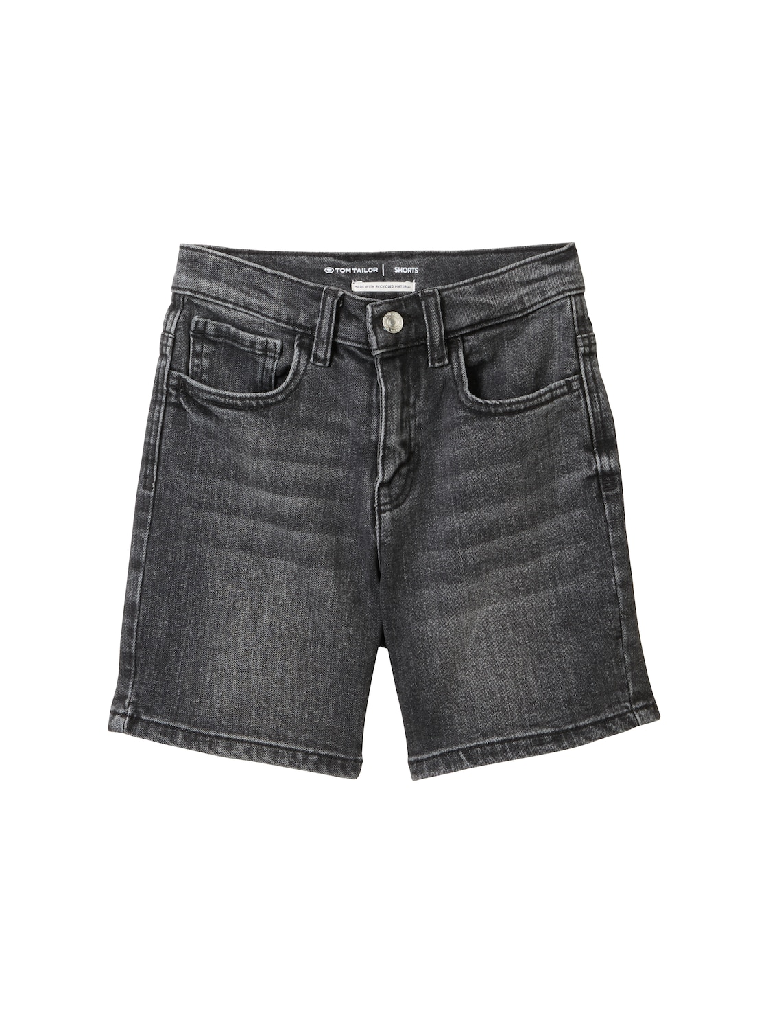 TOM TAILOR Jungen Jeansshorts mit recycelter Baumwolle, grau, Gr. 92 von Tom Tailor