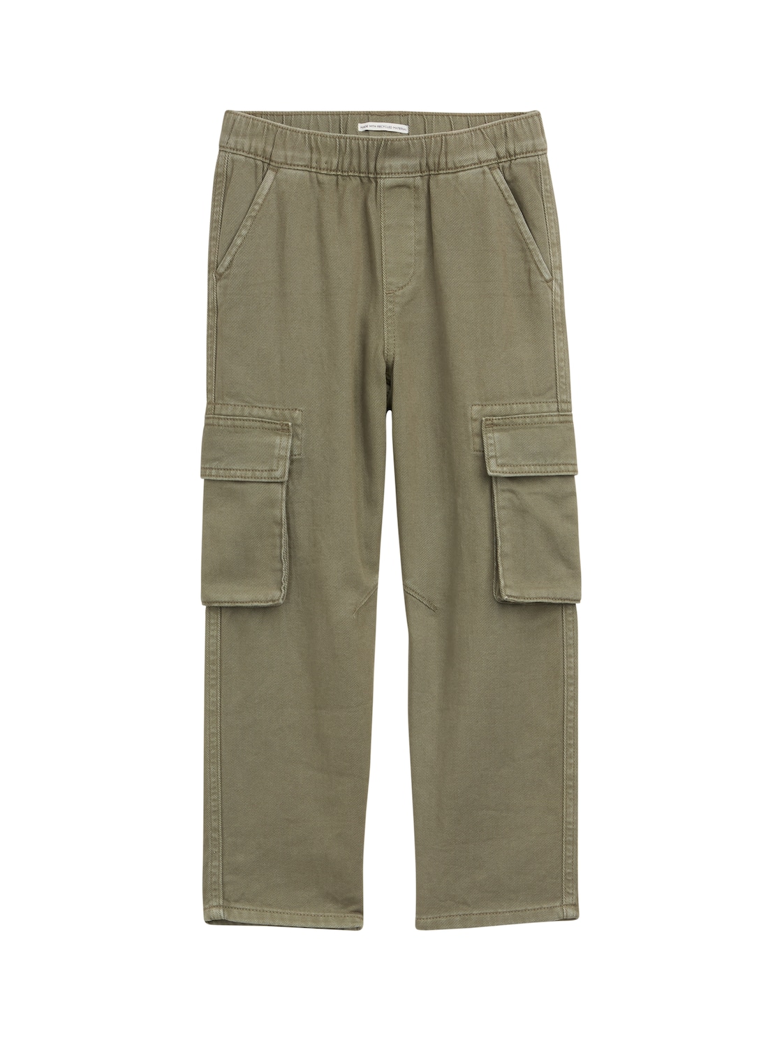 TOM TAILOR Jungen Loose Fit Cargo Hose, grün, Uni, Gr. 110 von Tom Tailor