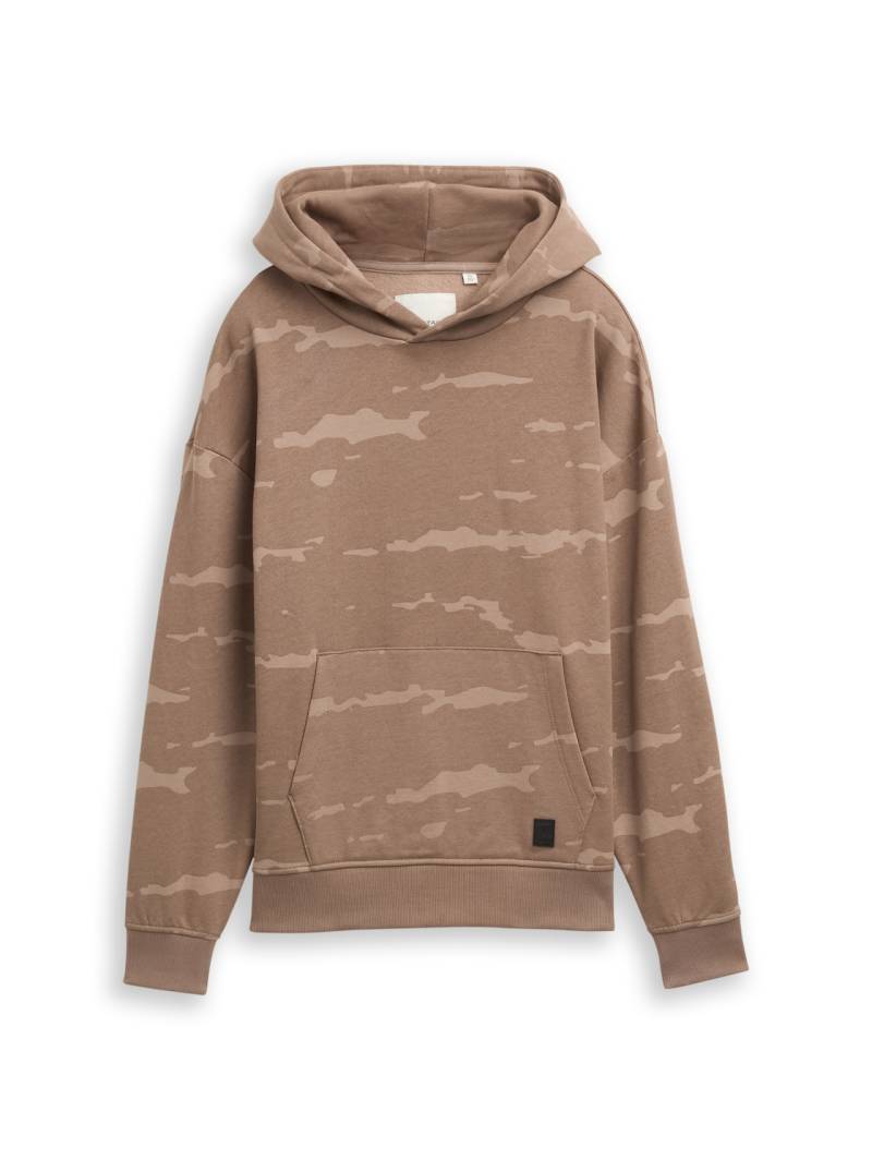 TOM TAILOR Jungen Oversize Hoodie Sweatshirt mit Allover-Print, braun, Camouflage, Gr. 152 TOM TAILOR Jungen Oversize Hoodie Sweatshirt mit Allover-Print, braun, Camouflage, Gr. 152 von Tom Tailor