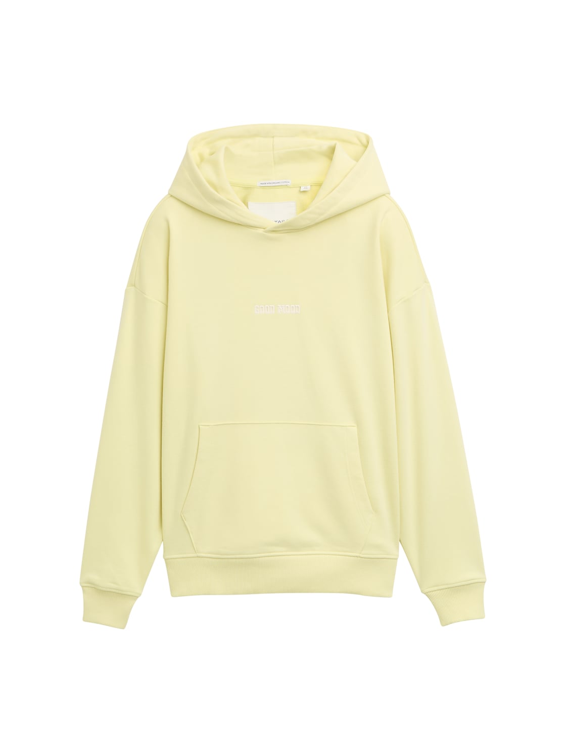 TOM TAILOR Jungen Oversize Hoodie Sweatshirt mit Print, gelb, Uni, Gr. 140 von Tom Tailor