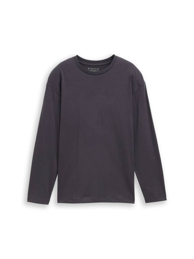 TOM TAILOR Jungen Oversize Langarmshirt mit Print, grau, Uni, Gr. 152 TOM TAILOR Jungen Oversize Langarmshirt mit Print, grau, Uni, Gr. 152 von Tom Tailor