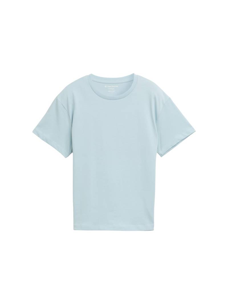 TOM TAILOR Jungen Oversize T-Shirt mit Rückenprint, blau, Uni, Gr. 152 von Tom Tailor