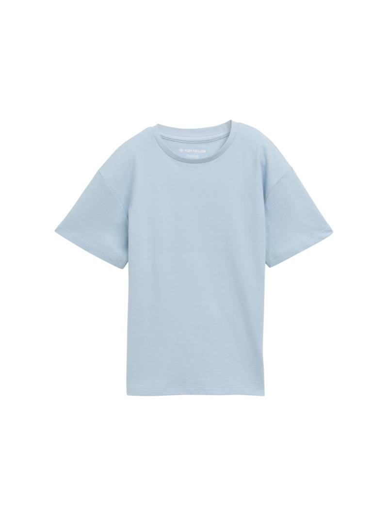 TOM TAILOR Jungen Oversize T-Shirt, blau, Uni, Gr. 152 von Tom Tailor