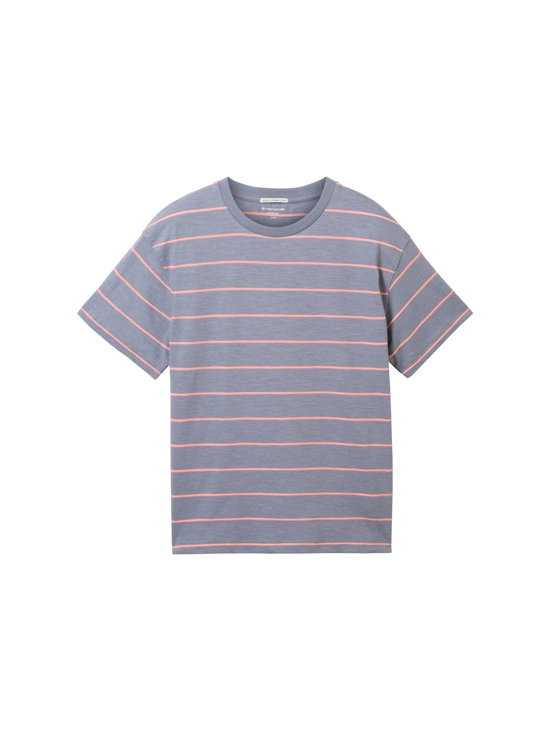 TOM TAILOR Jungen Oversized T-Shirt mit Bio-Baumwolle, blau, Streifenmuster, Gr. 152 von Tom Tailor