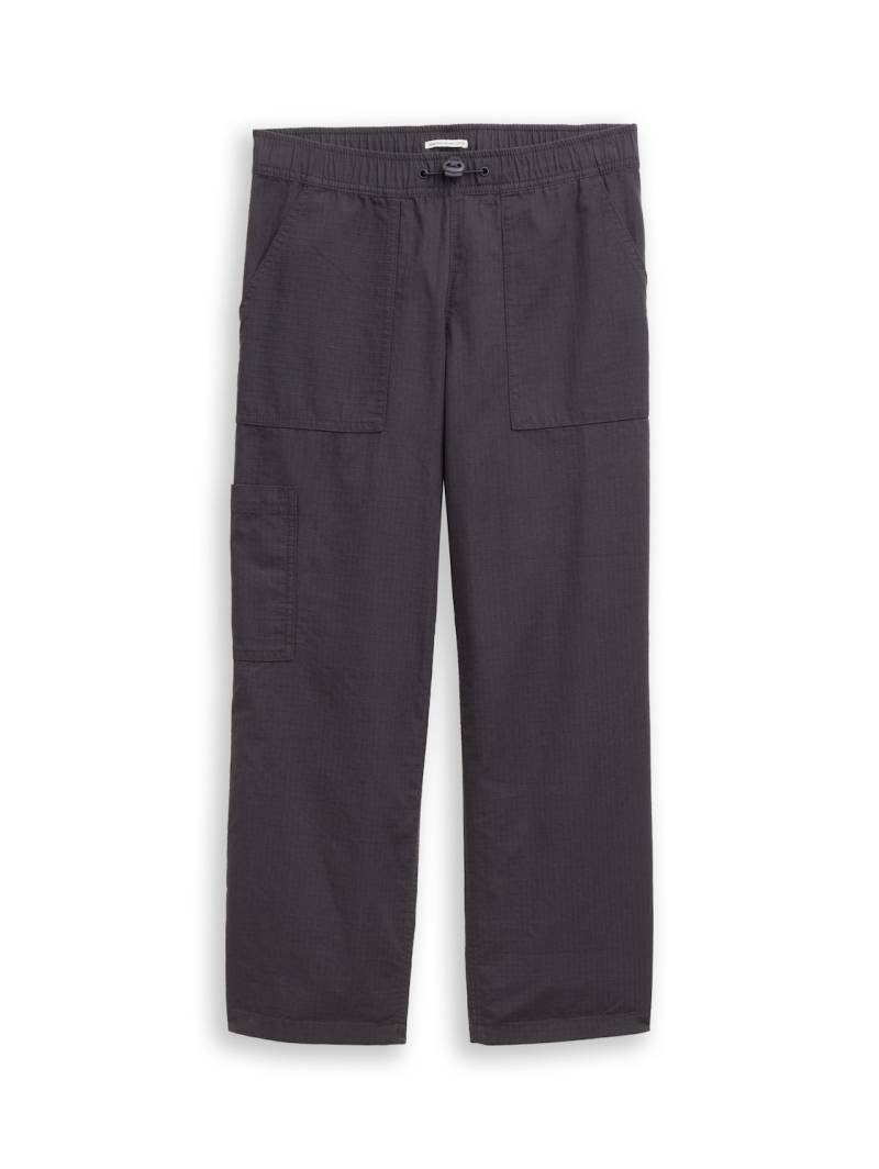 TOM TAILOR Jungen Relaxed Baggy Hose, grau, Uni, Gr. 170 von Tom Tailor