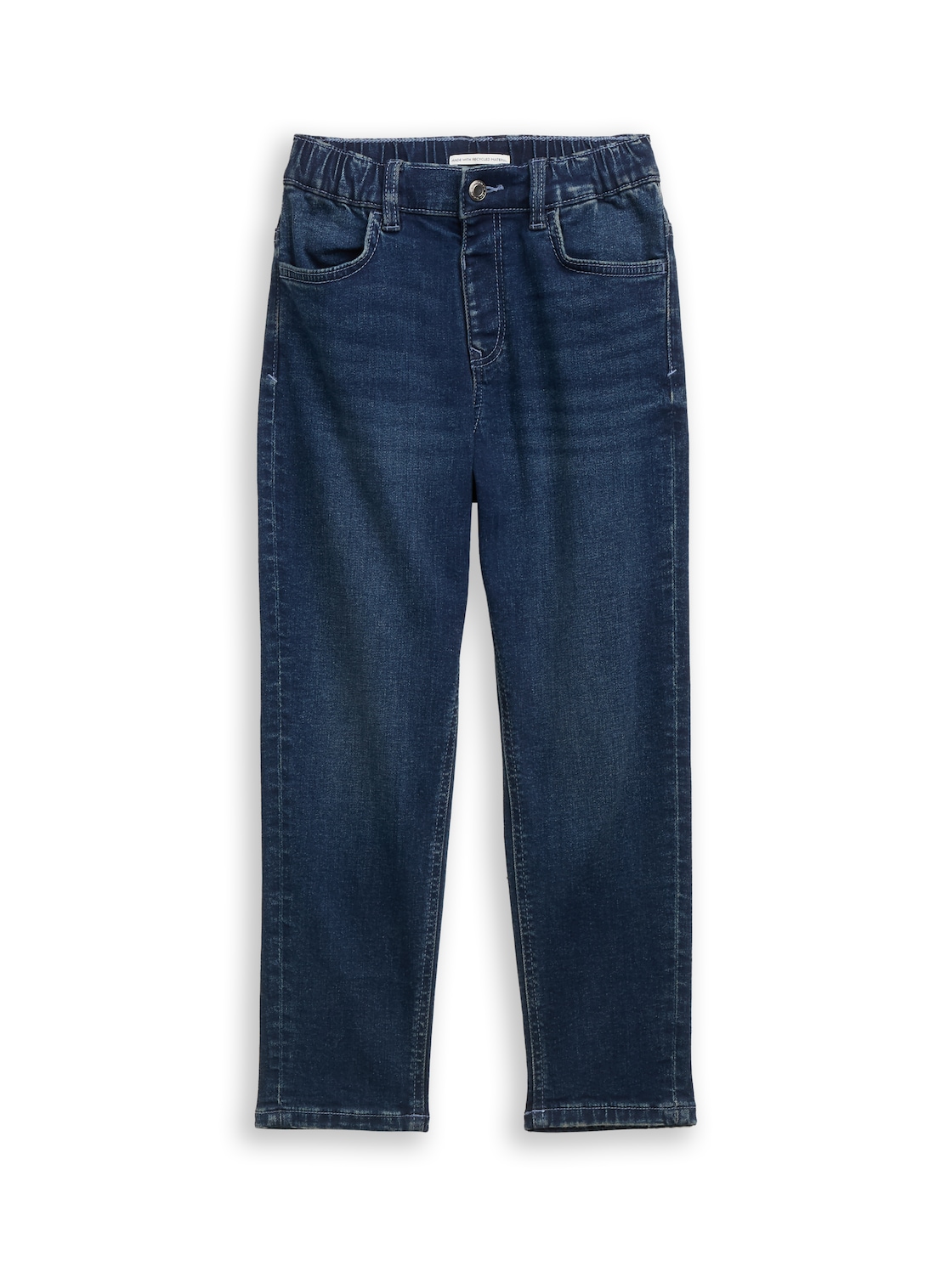 TOM TAILOR Jungen Relaxed Fit Jeans mit Stretch, blau, Uni, Gr. 104 von Tom Tailor