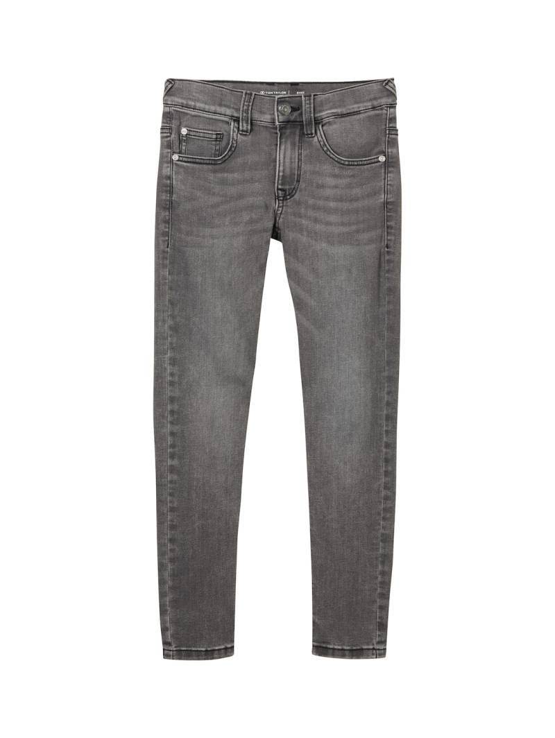 TOM TAILOR Jungen Ryan Jeans mit recycelter Baumwolle, grau, Uni, Gr. 134 von Tom Tailor