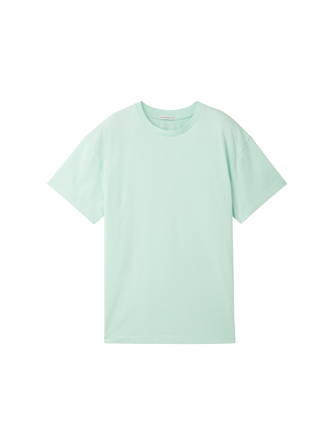 TOM TAILOR Jungen T-Shirt mit Bio-Baumwolle, grün, Uni, Gr. 176 von Tom Tailor