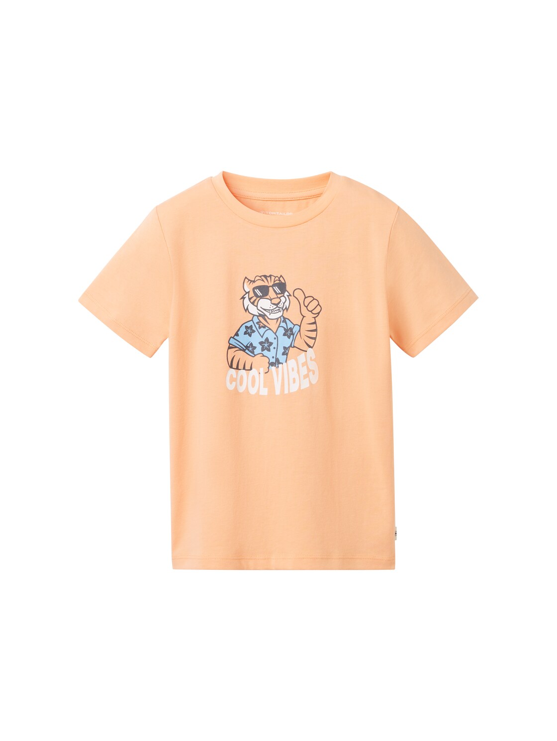 TOM TAILOR Jungen T-Shirt mit Print, orange, Print, Gr. 104/110 von Tom Tailor