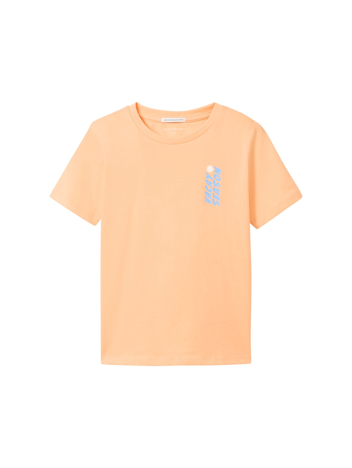 TOM TAILOR Jungen T-Shirt mit Special Print, orange, Print, Gr. 104/110 von Tom Tailor