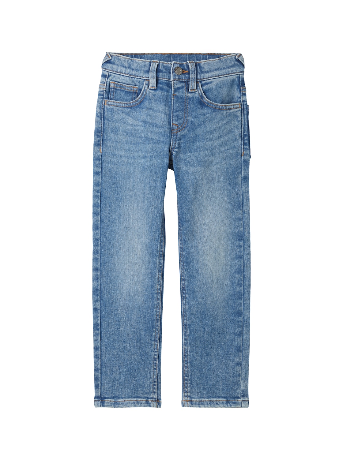 TOM TAILOR Jungen Tim Slim Jeans, blau, Uni, Gr. 128 von Tom Tailor