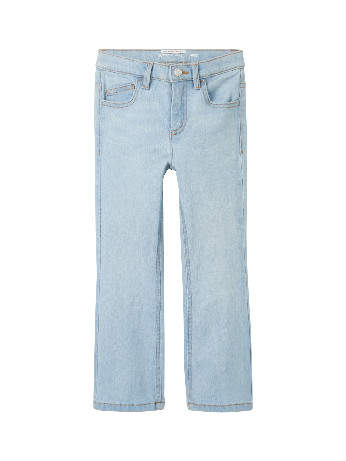 TOM TAILOR Mädchen Ausgestellte Jeans, blau, Uni, Gr. 122 von Tom Tailor