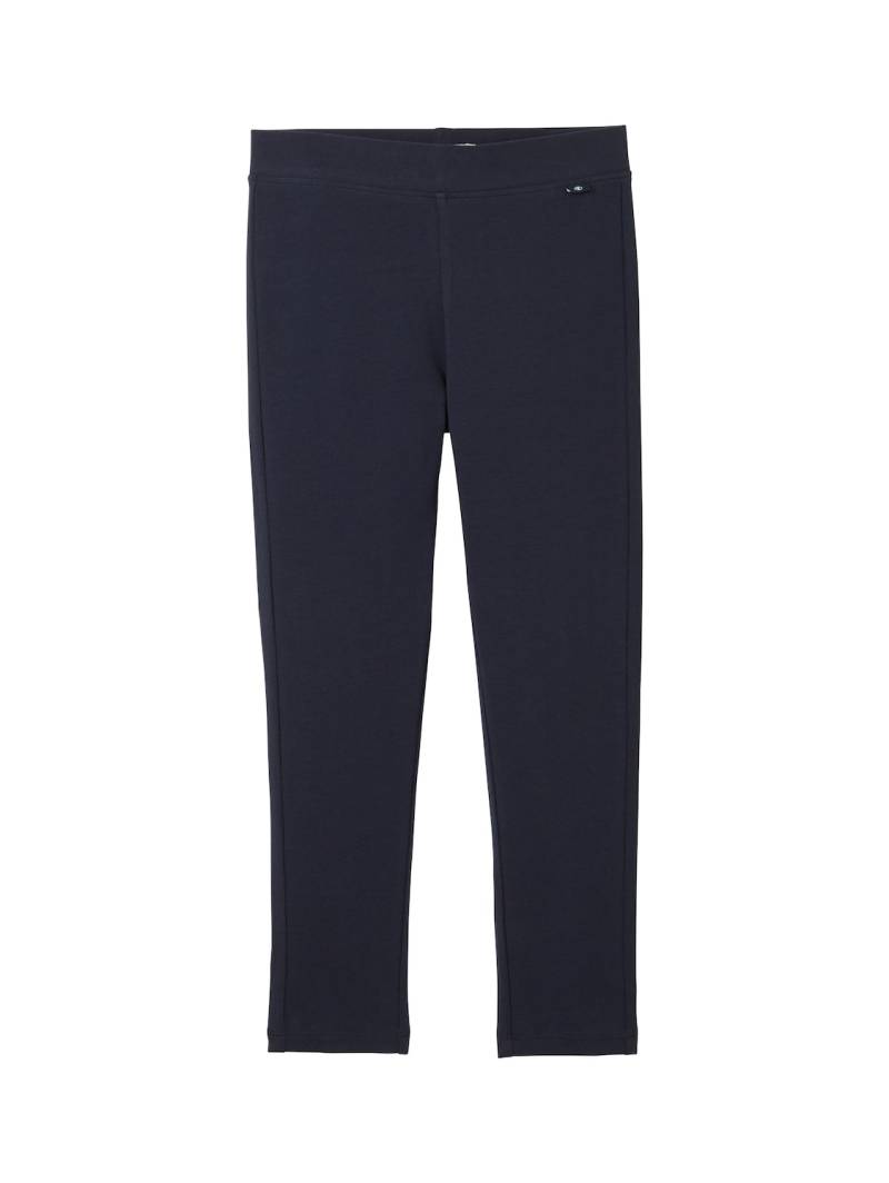 TOM TAILOR Mädchen Basic Leggings, blau, Uni, Gr. 116/122 von Tom Tailor