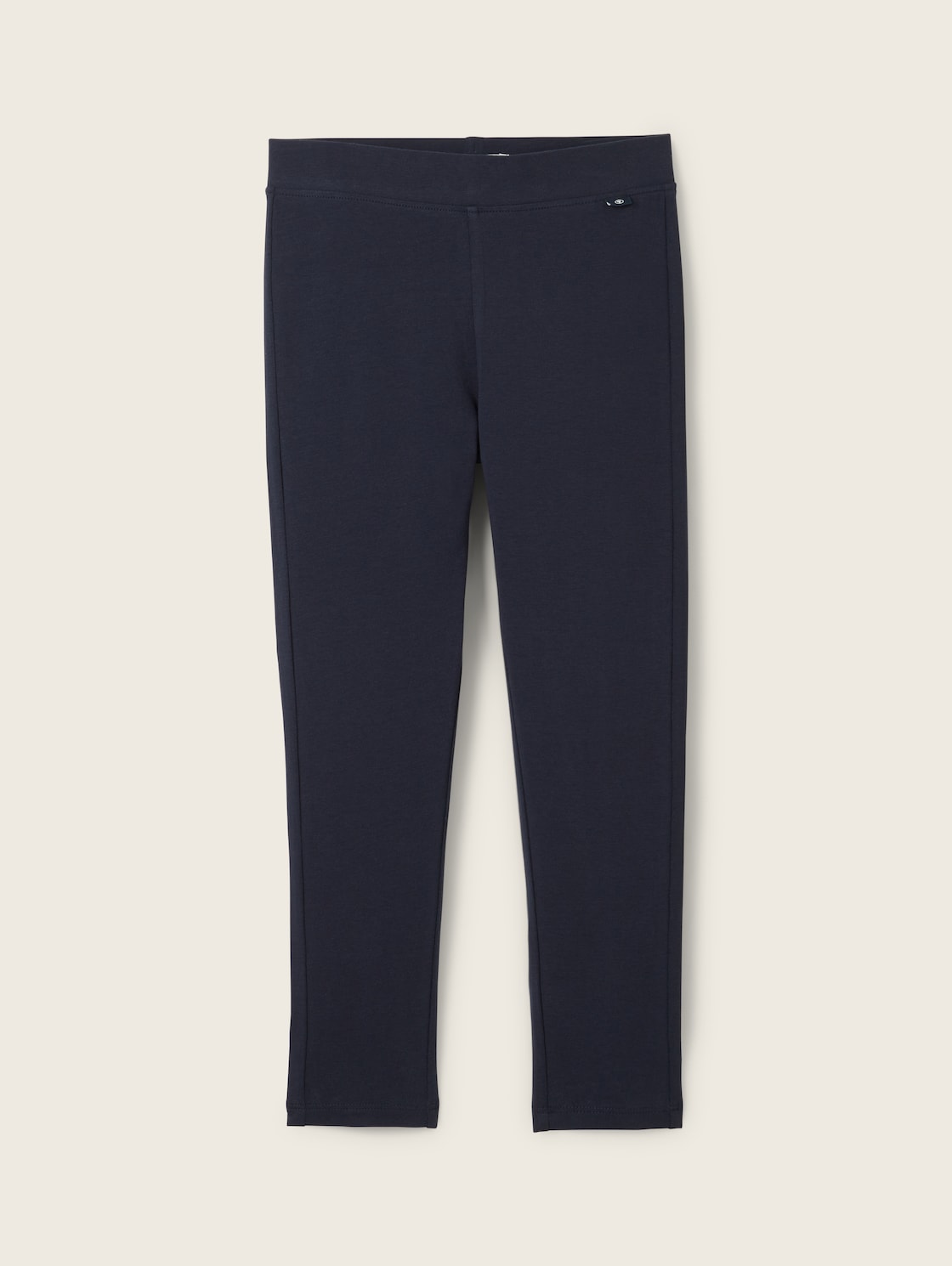 TOM TAILOR Mädchen Basic Leggings mit Bio-Baumwolle, blau, Uni, Gr. 128/134 von Tom Tailor