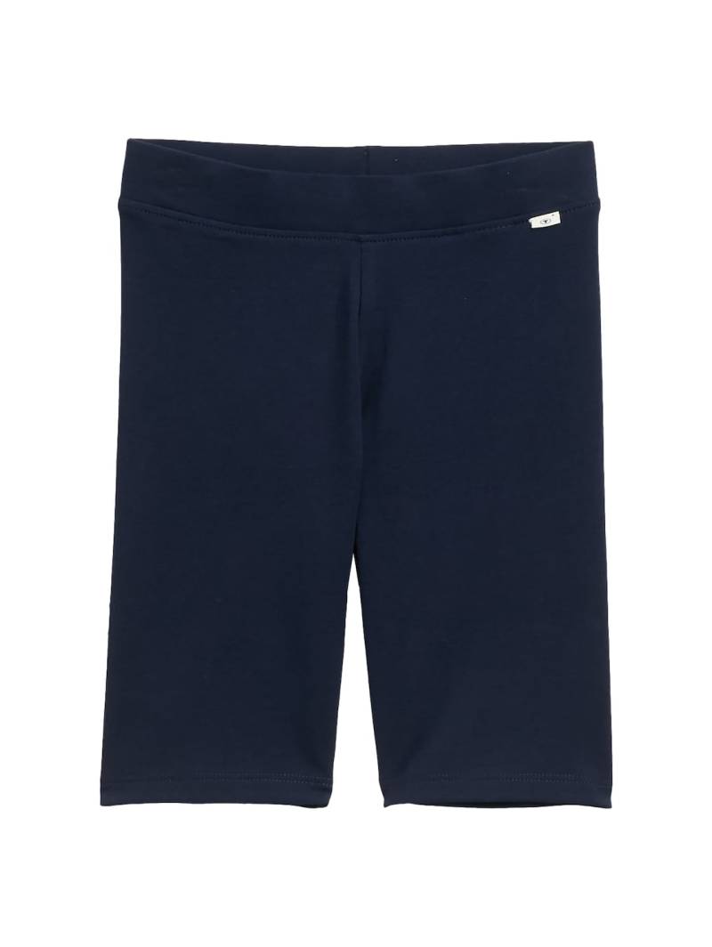 TOM TAILOR Mädchen Basic Radler-Shorts, blau, Uni, Gr. 116/122 von Tom Tailor