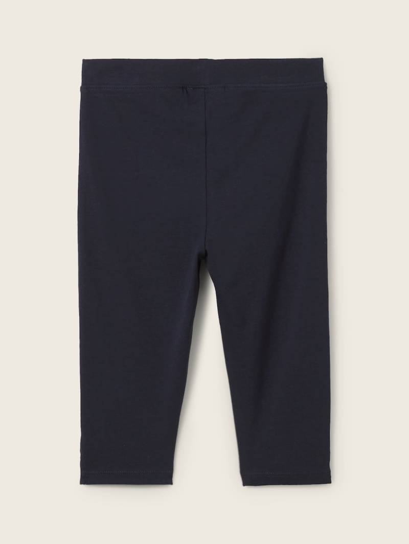 TOM TAILOR Mädchen Capri Leggings, blau, Uni, Gr. 104/110 von Tom Tailor