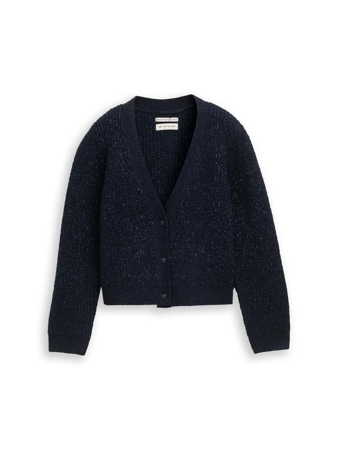 TOM TAILOR Mädchen Cardigan mit Glitzer-Effekt, blau, Uni, Gr. 92/98 TOM TAILOR Mädchen Cardigan mit Glitzer-Effekt, blau, Uni, Gr. 92/98 von Tom Tailor