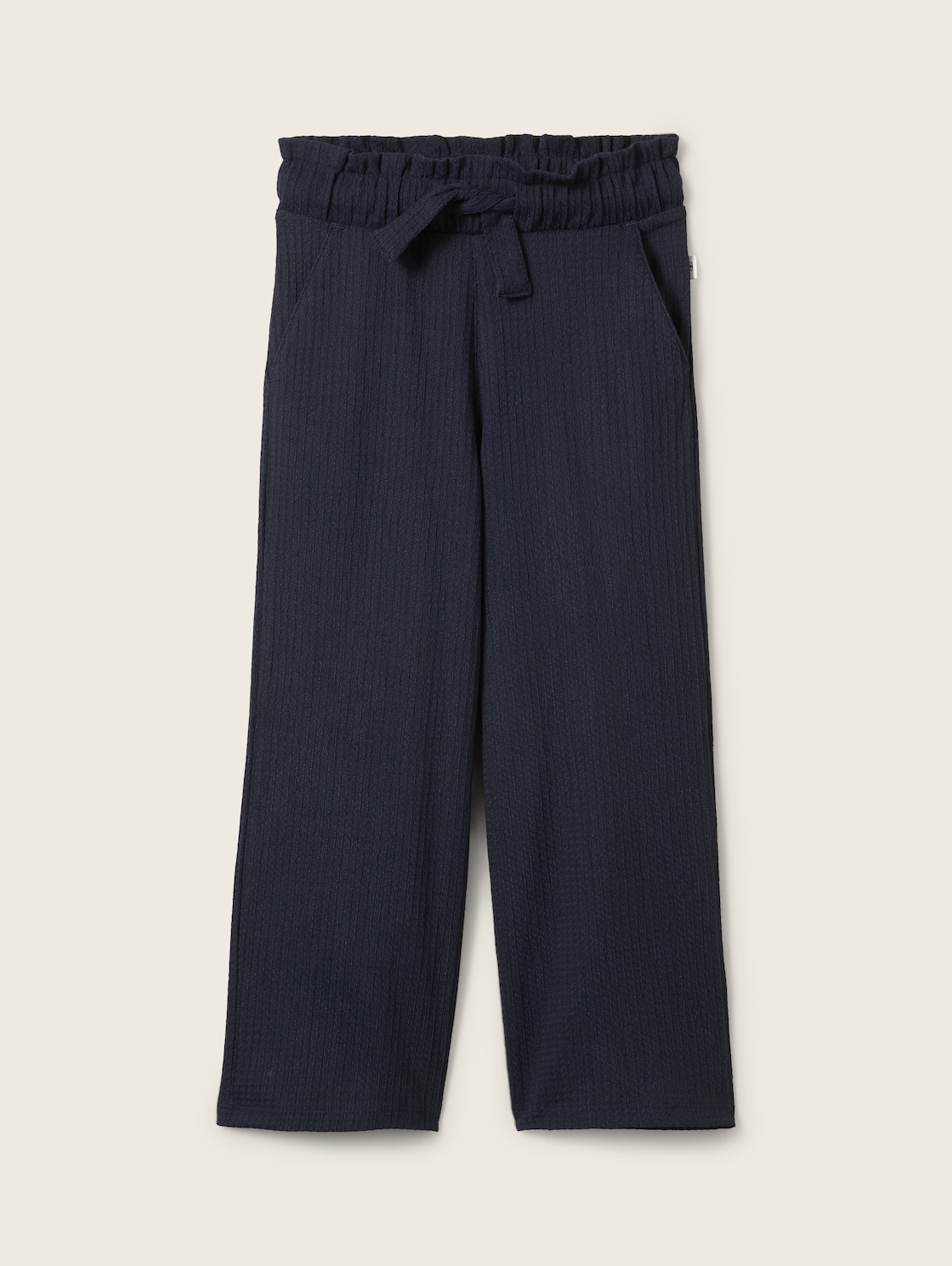 TOM TAILOR Mädchen Culotte mit recyceltem Polyester, blau, Uni, Gr. 104/110 von Tom Tailor