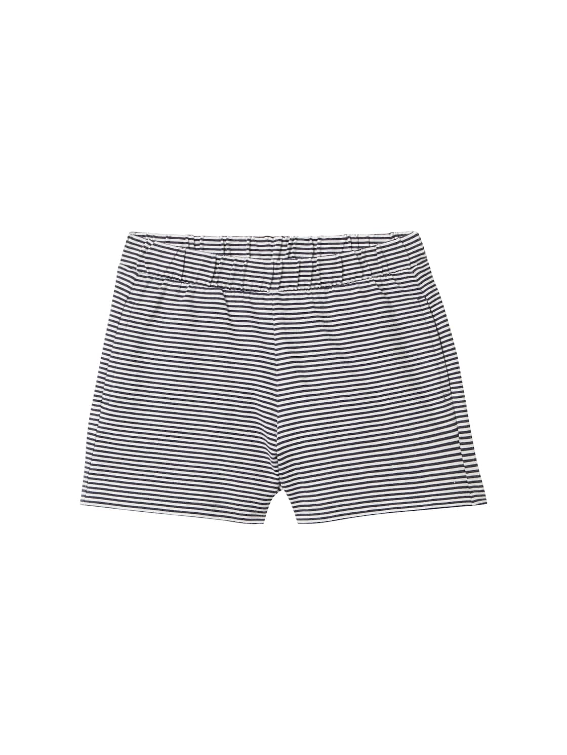 TOM TAILOR Mädchen Gestreifte Shorts, blau, Streifenmuster, Gr. 92/98 von Tom Tailor