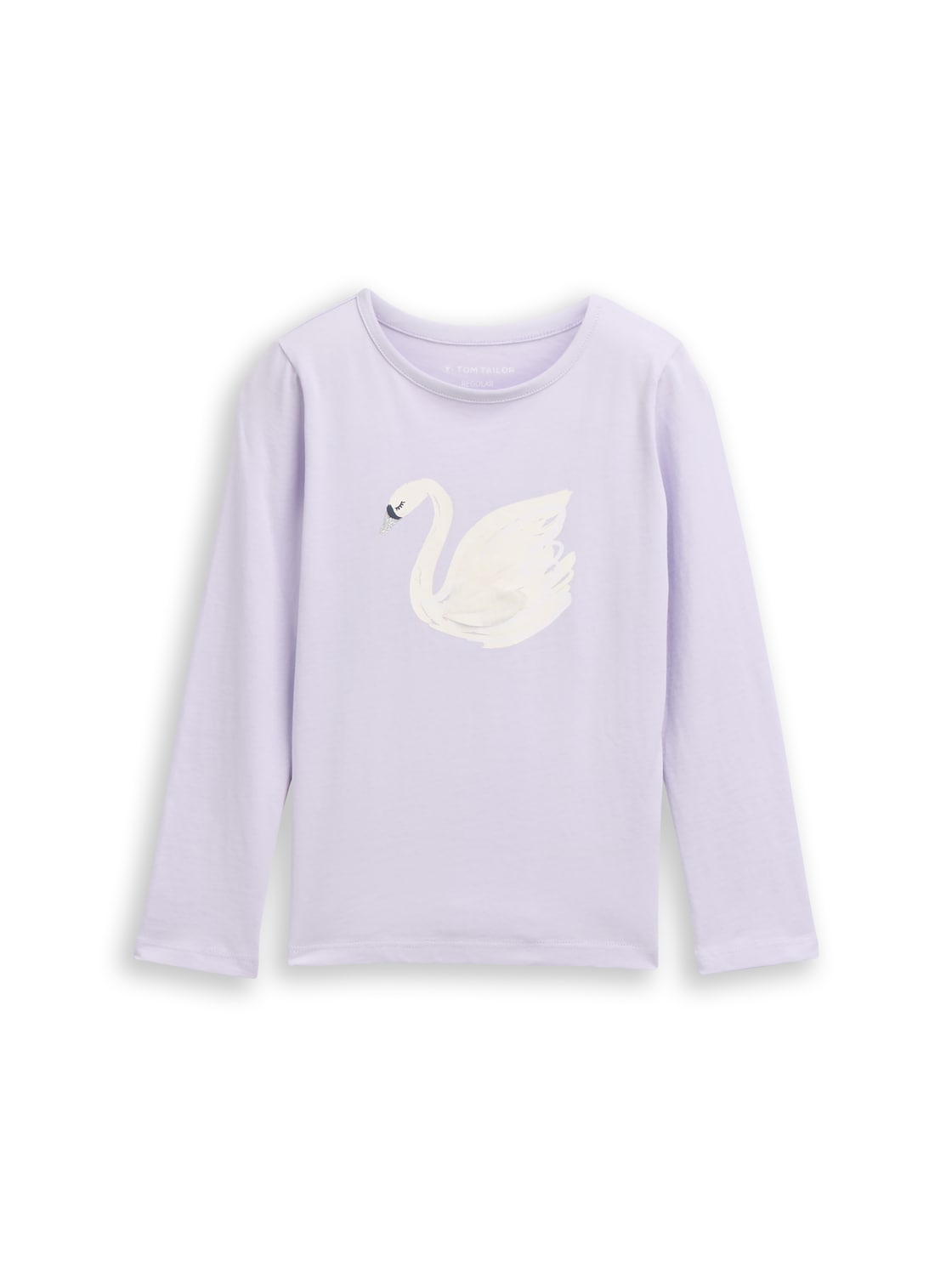 TOM TAILOR Mädchen Langarmshirt mit Print, bunt, Uni, Gr. 128/134 von Tom Tailor