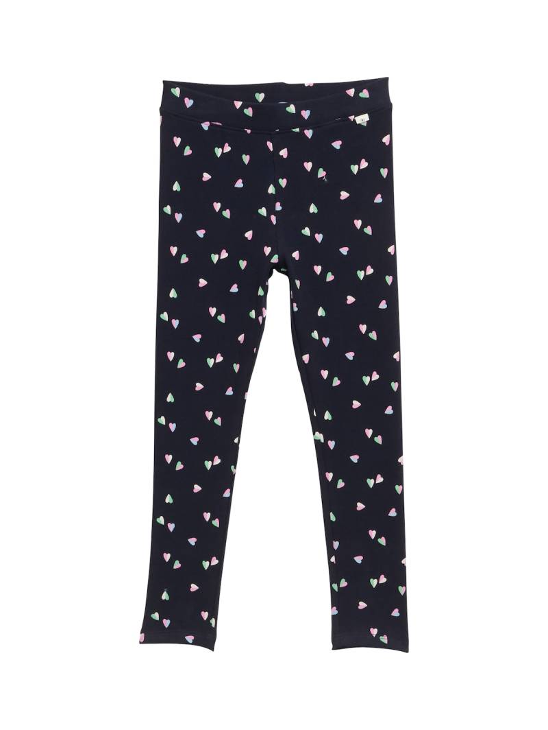 TOM TAILOR Mädchen Leggings mit Allover-Print, blau, Uni, Gr. 116/122 von Tom Tailor