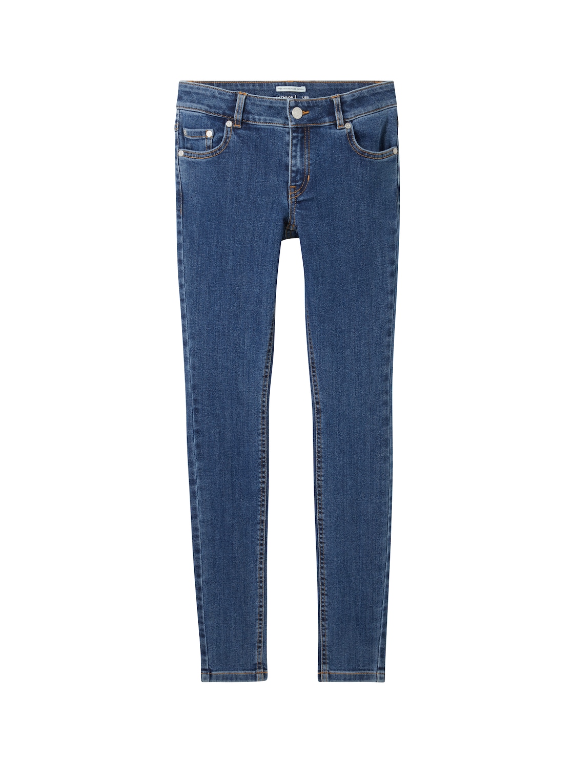 TOM TAILOR Mädchen Lissie Skinny Jeans, blau, Uni, Gr. 152 von Tom Tailor