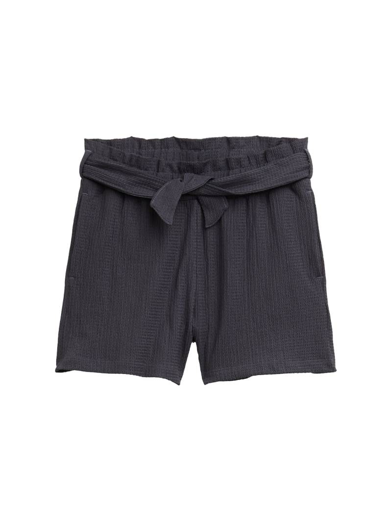 TOM TAILOR Mädchen Paperbag Shorts, grau, Uni, Gr. 140 von Tom Tailor