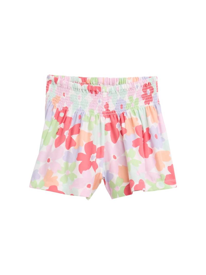 TOM TAILOR Mädchen Shorts mit Blumenmuster, weiß, Geblümt, Gr. 92/98 von Tom Tailor