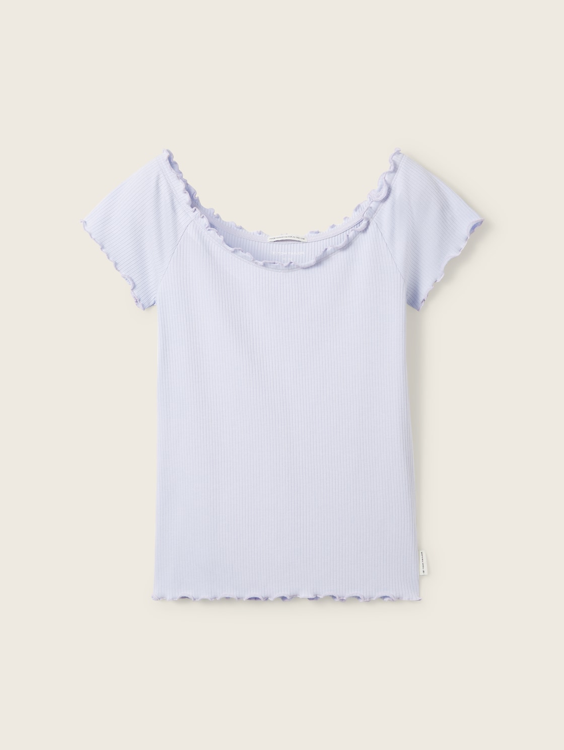 TOM TAILOR Mädchen T-Shirt mit LENZING™ ECOVERO™, lila, Uni, Gr. 164 von Tom Tailor