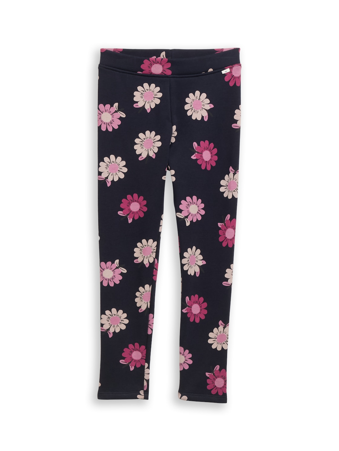 TOM TAILOR Mädchen Thermo Leggings mit Allover-Print, blau, Geblümt, Gr. 116/122 von Tom Tailor