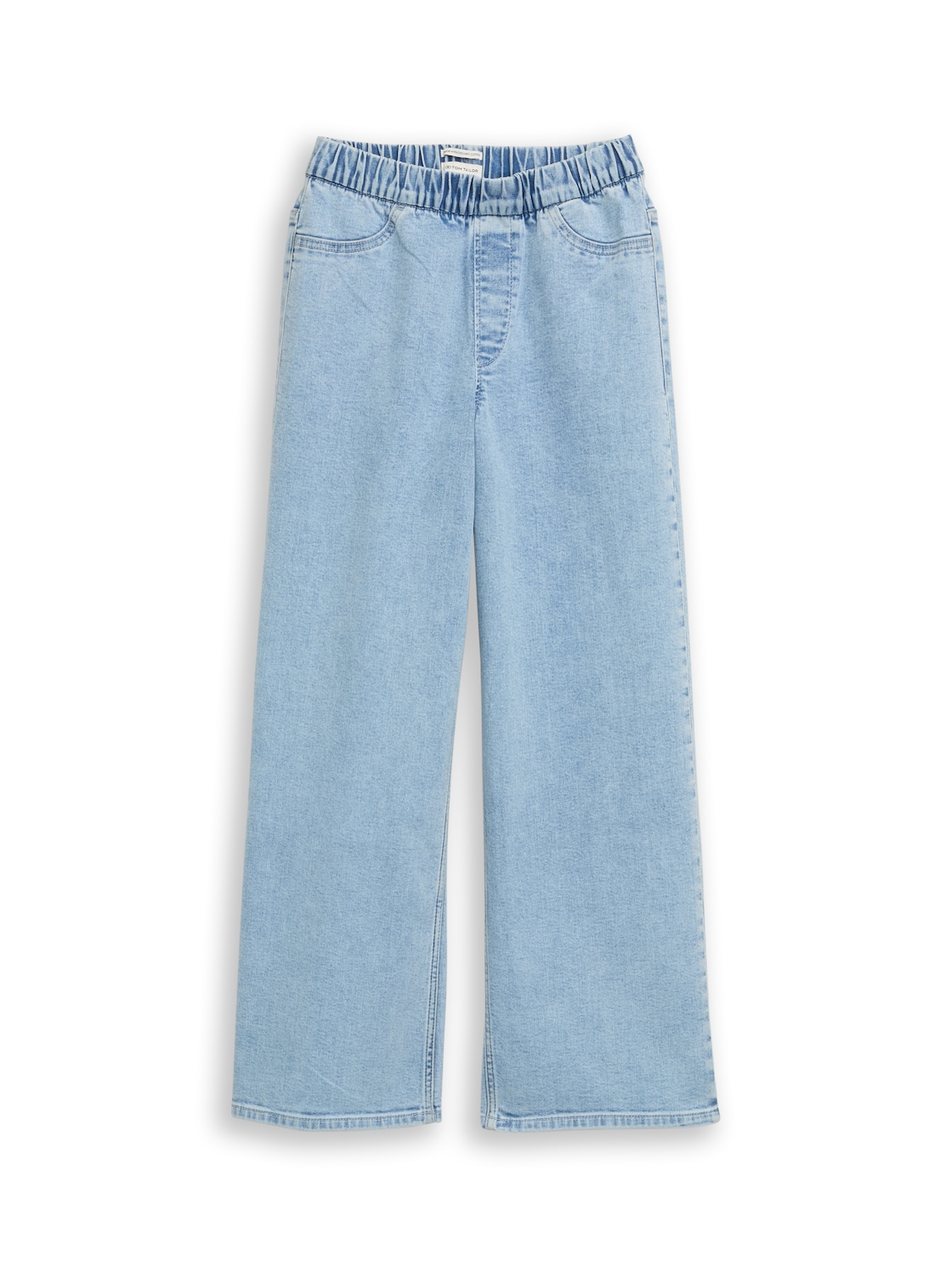 TOM TAILOR Mädchen Wide Leg Jeans mit Stretch, blau, Uni, Gr. 170 von Tom Tailor
