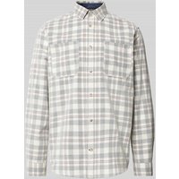 Tom Tailor Regular Fit Freizeithemd aus reiner Baumwolle mit Cord-Karomuster in Offwhite, Größe XXL Tom Tailor Regular Fit Freizeithemd aus reiner Baumwolle mit Cord-Karomuster in Offwhite, Größe XXL von Tom Tailor