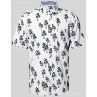 Tom Tailor Regular Fit Freizeithemd mit Allover-Muster in Weiss, Größe S Tom Tailor Regular Fit Freizeithemd mit Allover-Muster in Weiss, Größe S von Tom Tailor