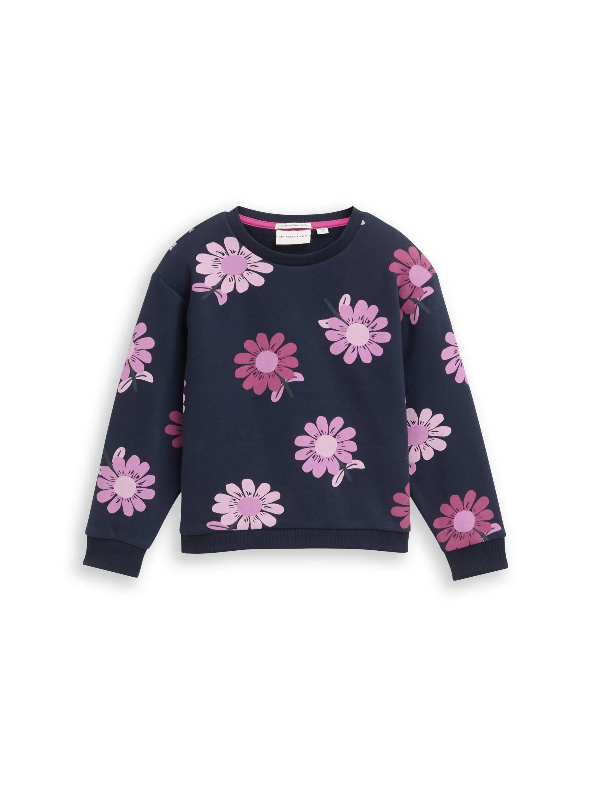 TOM TAILOR Sweater mit Blumen-Allover-Prints, für Girls TOM TAILOR Sweater mit Blumen-Allover-Prints, für Girls von Tom Tailor