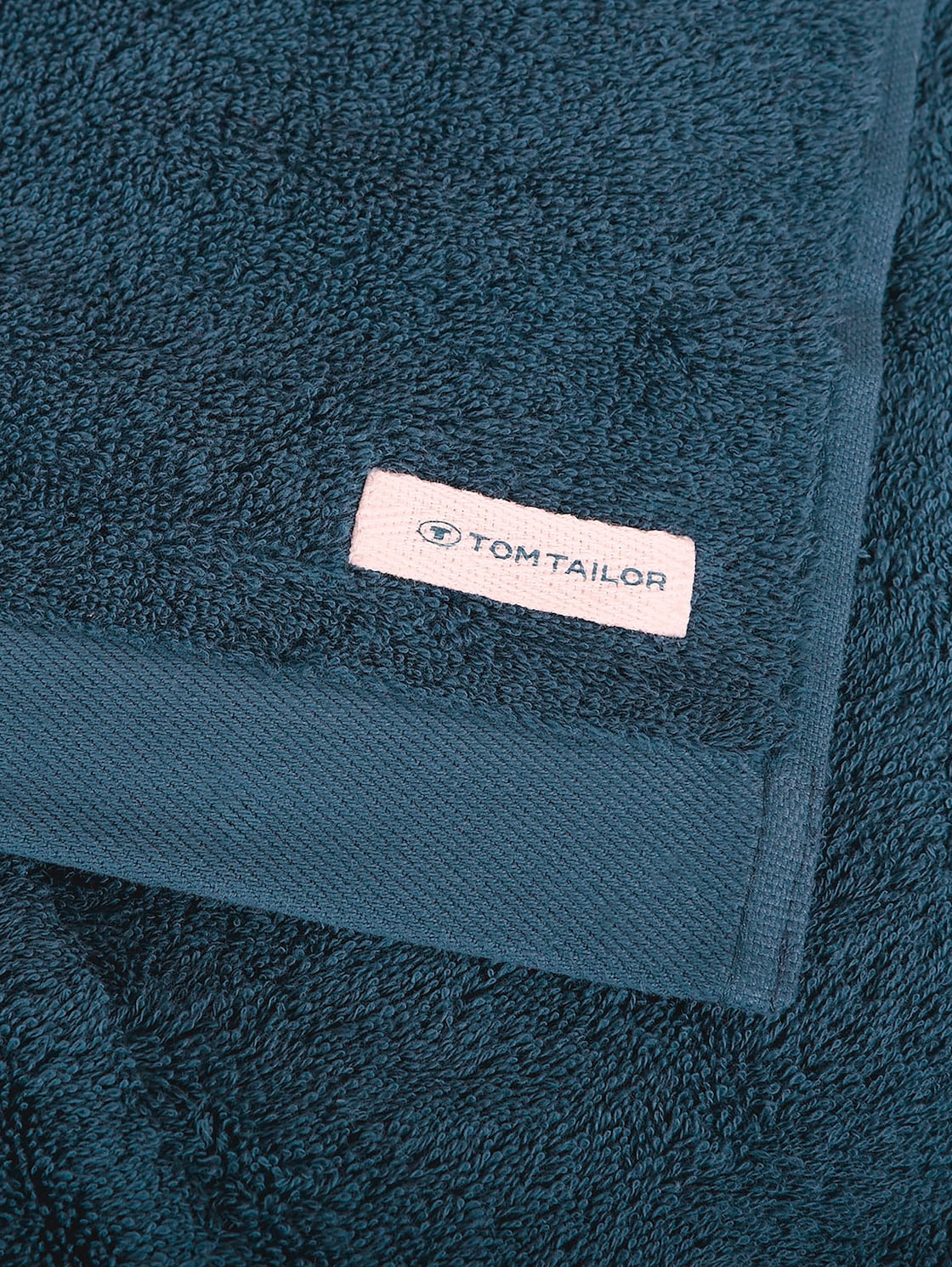 TOM TAILOR Unisex Handtücher im 2er-Pack, 50x100 cm, blau, Uni, Gr. 50X100 von Tom Tailor