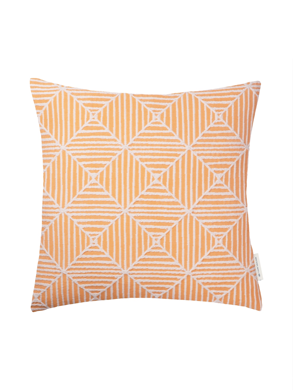 TOM TAILOR Unisex gemusterte Kissenhülle, orange, Gr. 45X45CM von Tom Tailor