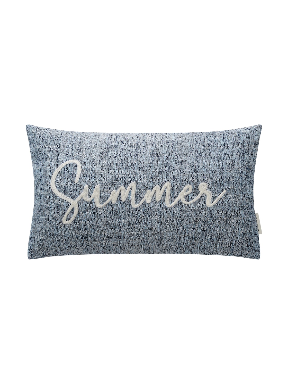 TOM TAILOR Unisex T-Summer Kissenhülle mit Schriftzug, blau, Textprint, Gr. 30X50CM von Tom Tailor