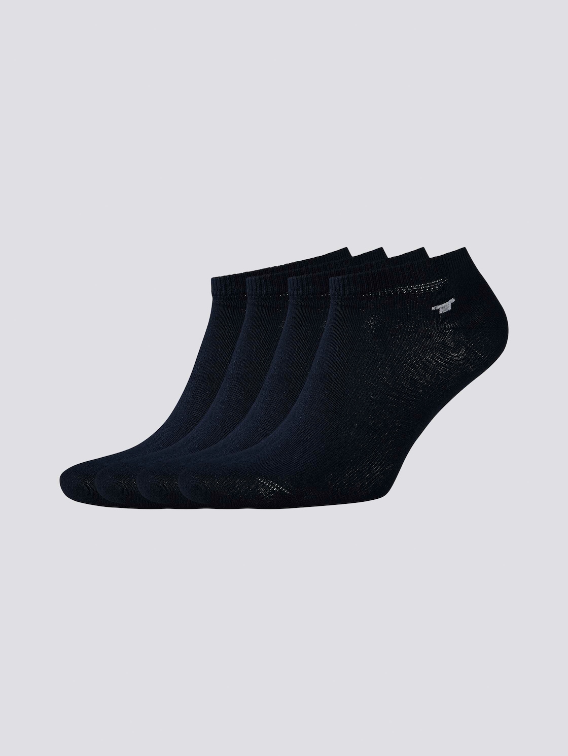 TOM TAILOR Unisex Viererpack Sneaker Socken, blau, Logo Print, Gr. 35-38 von Tom Tailor