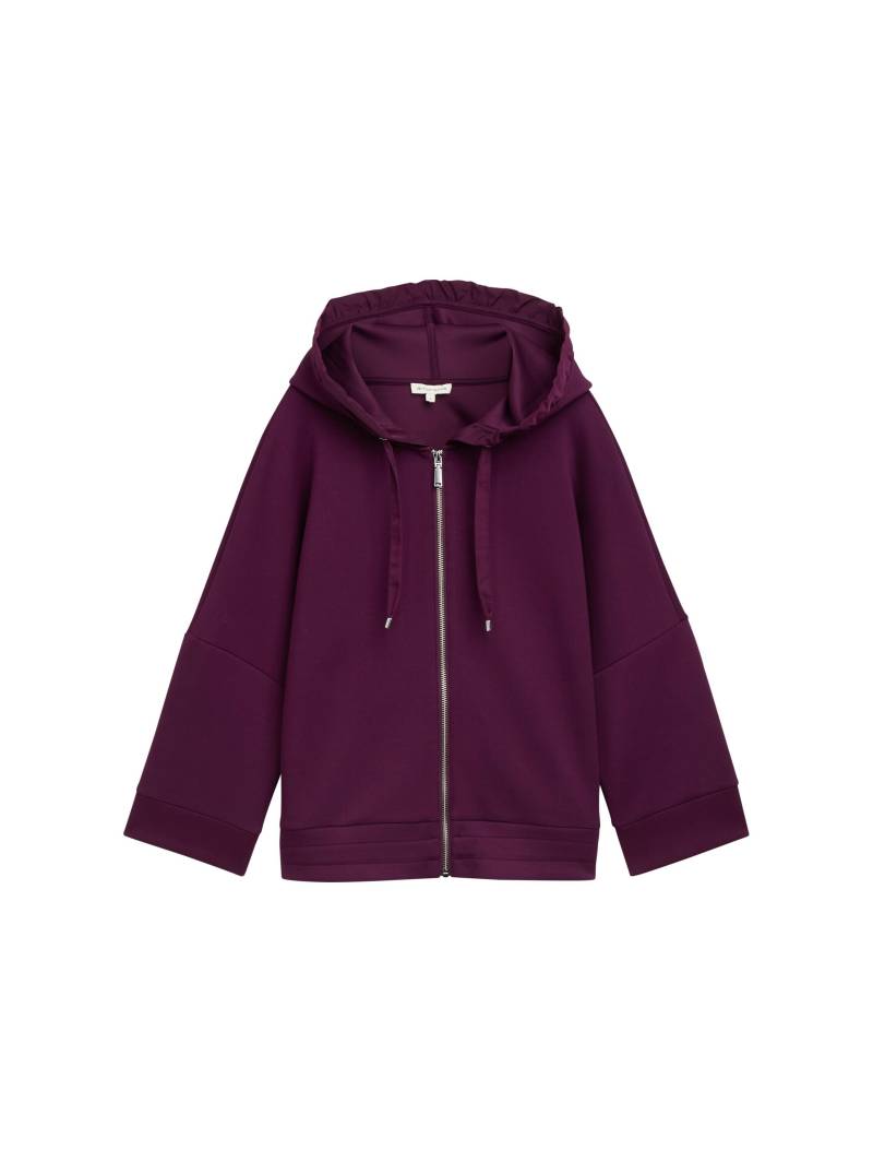Tom Tailor - 7/8 Arm Sweatjacke blackberry - Gr. - M von Tom Tailor