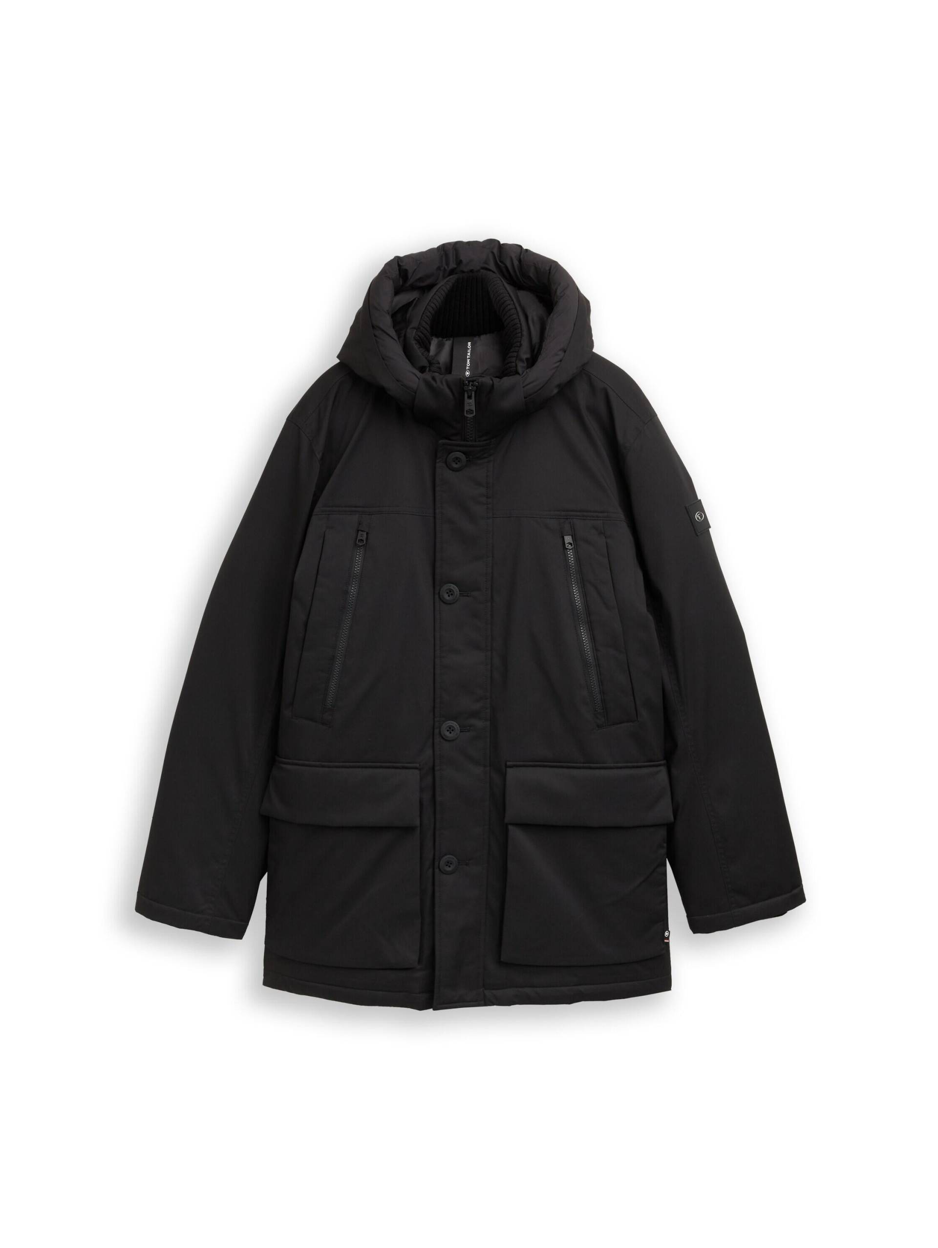 Tom Tailor - Arctic Parka mit abnehmbarer Kapuze black - Gr. - M von Tom Tailor
