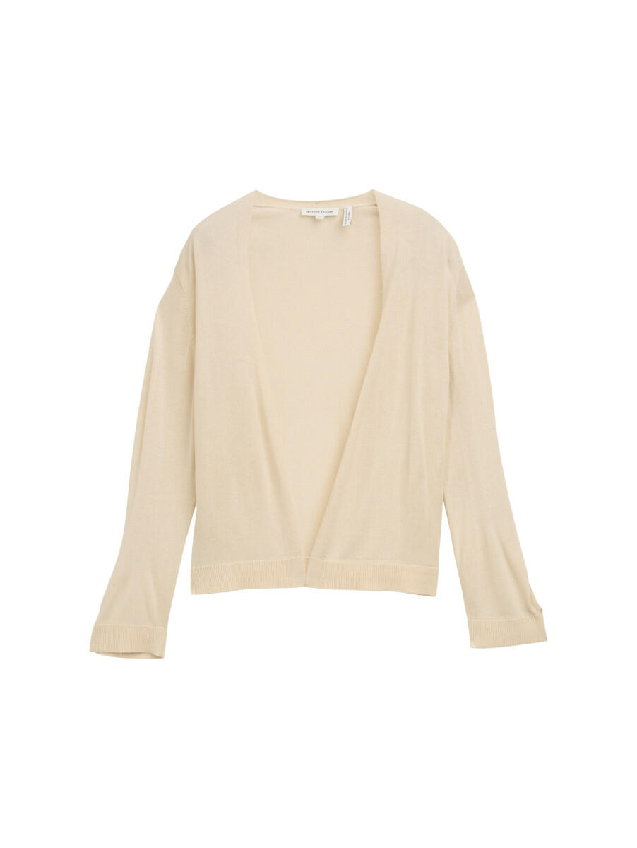 Tom Tailor - Basic Cardigan beige - Gr. - L von Tom Tailor