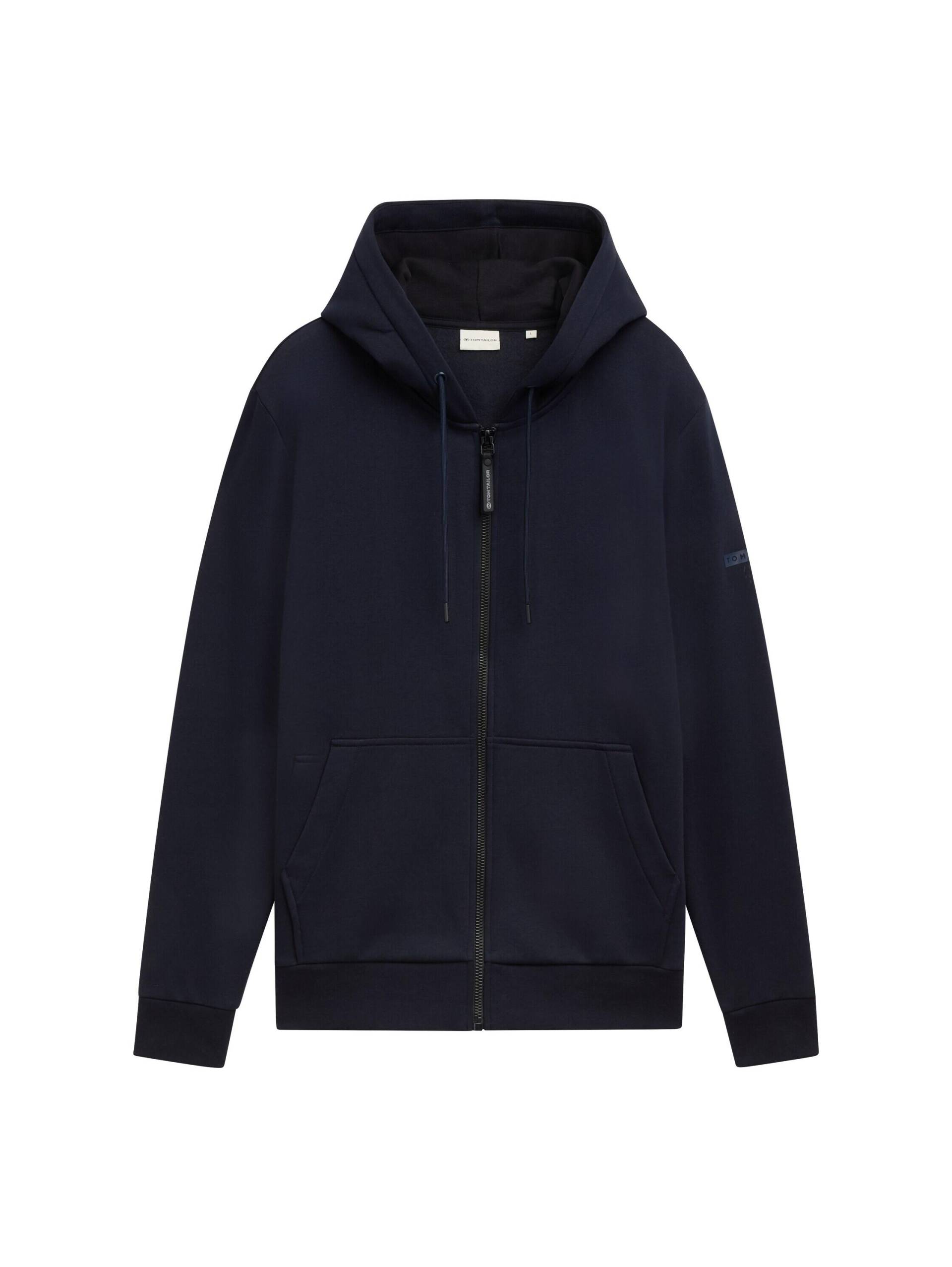 Tom Tailor - Basic Hoodie Sweatjacke sky captain blue - Gr. - M von Tom Tailor