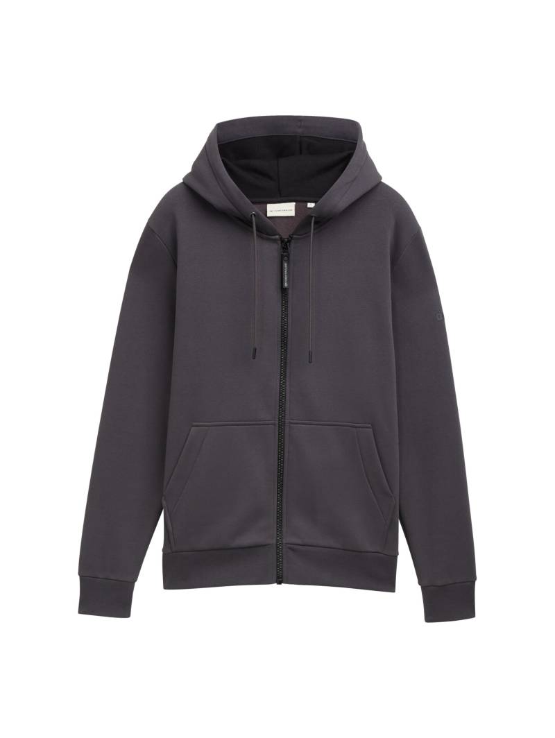 Tom Tailor - Basic Hoodie Sweatjacke tarmac grey - Gr. - XXL von Tom Tailor