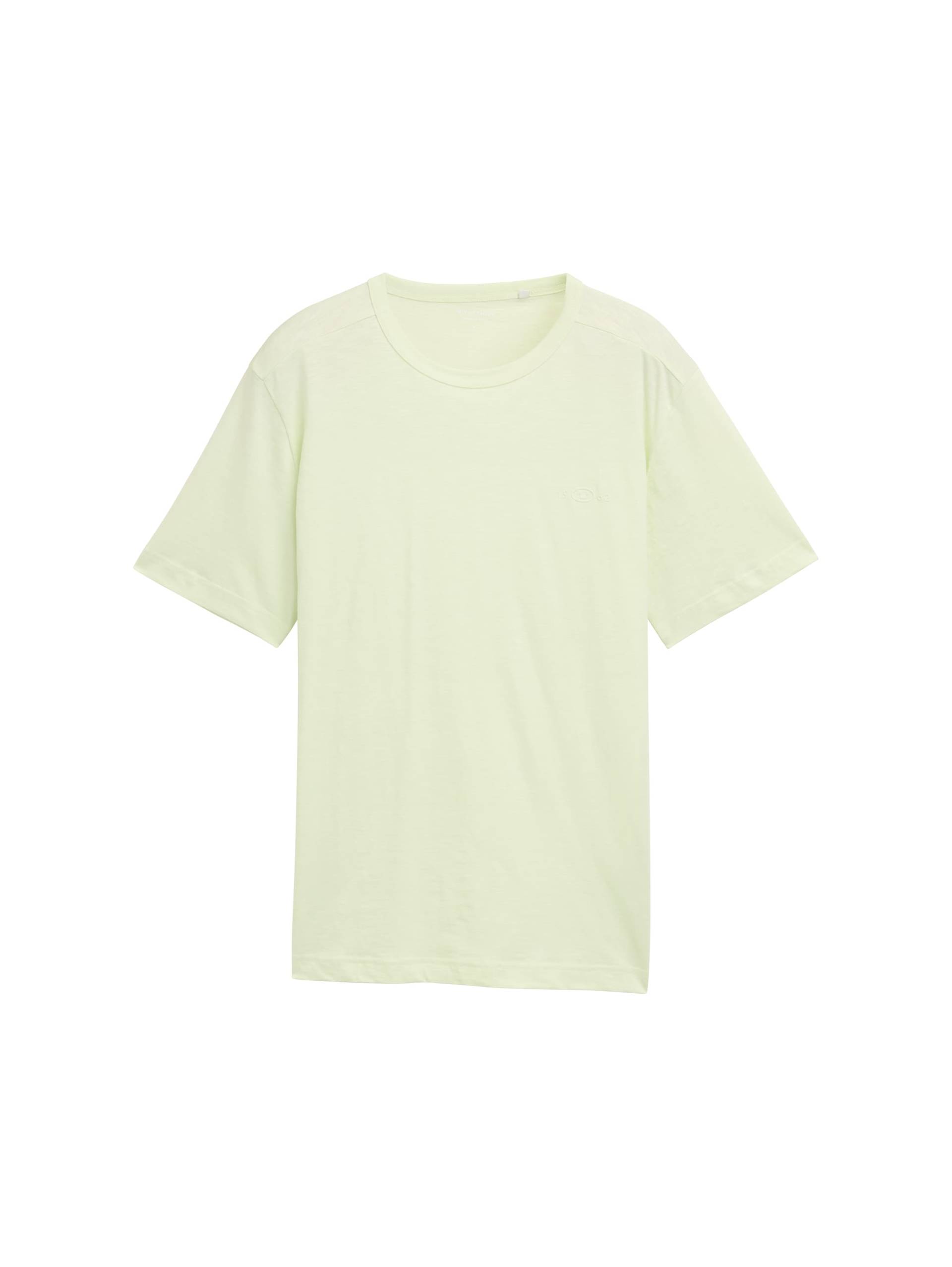 Tom Tailor - Basic T-Shirt aus Baumwolle lime cream green - Gr. - XXL von Tom Tailor