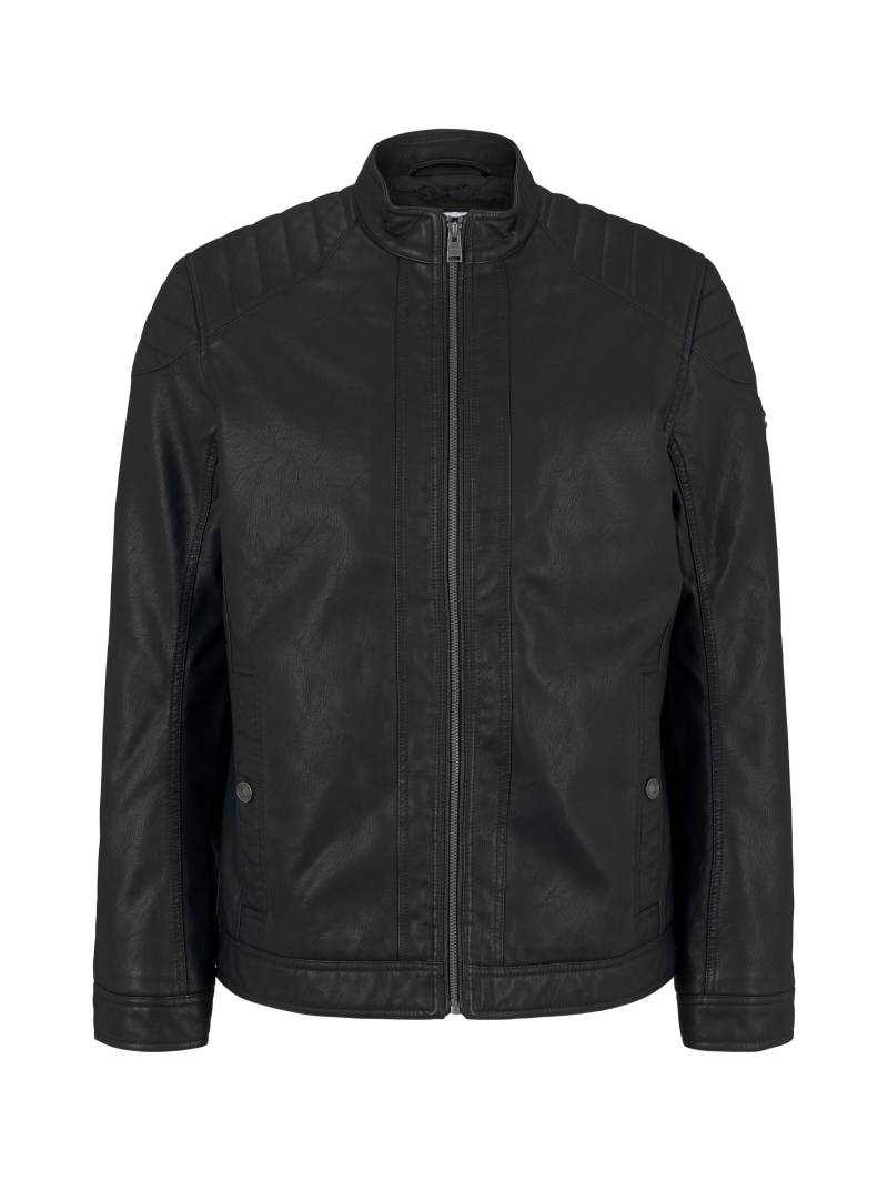 Tom Tailor - Bikerjacke aus Kunstleder black - Gr. - XXXL von Tom Tailor